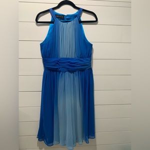 Jones New York, blue cocktail dress.